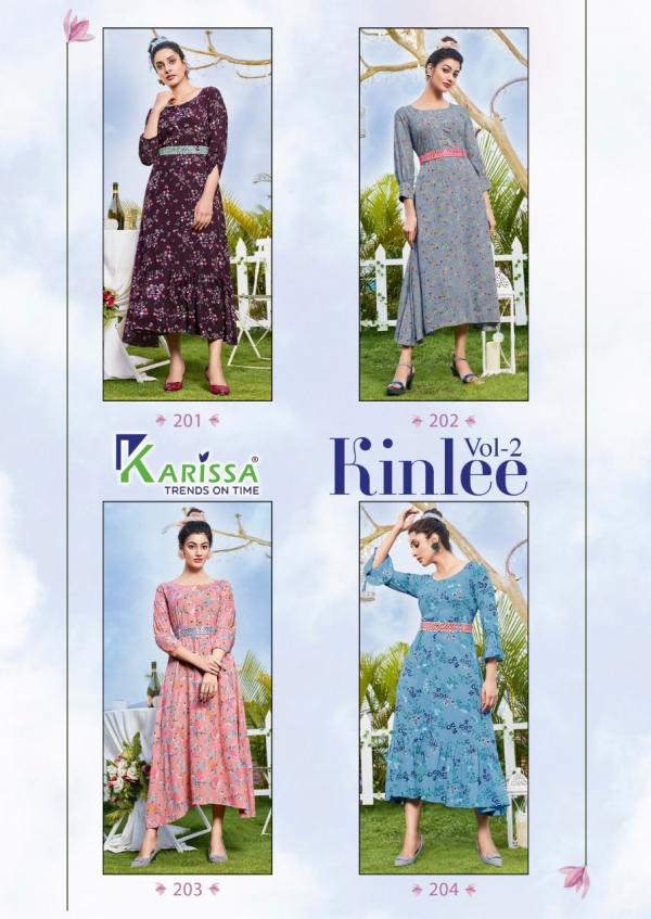 Karissa Kinlee Vol 2 Rayon Print With Designer Exclusive Kurti Collection